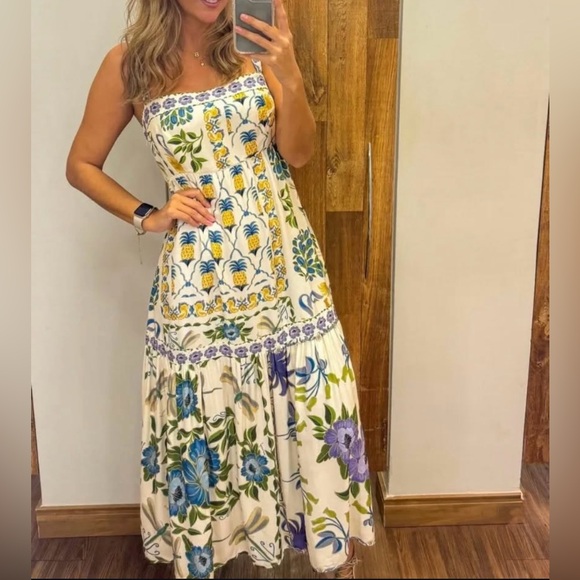 FARM Rio Dresses & Skirts - FARM Rio Enchanted Garden Long Dress Size S